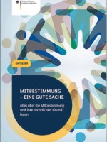 Strichzeichnung mehrerer Menschen im Kreis