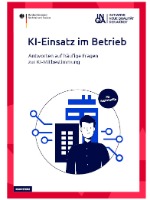 Publikation "KI-Einsatz im Betrieb" Cover der Publikation "KI-Einsatz im Betrieb"