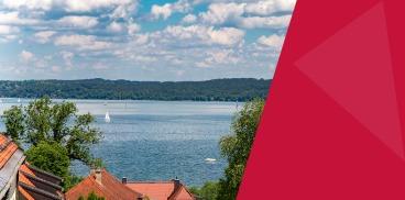 Seeansicht aus dem Hotel Seeblick in Bernried